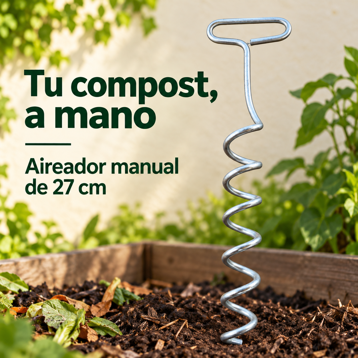 Aireador para compost Kompost de 27 cm