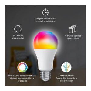 Lámpara LED Smart 9 W RGB Wi-Fi (Etheos)